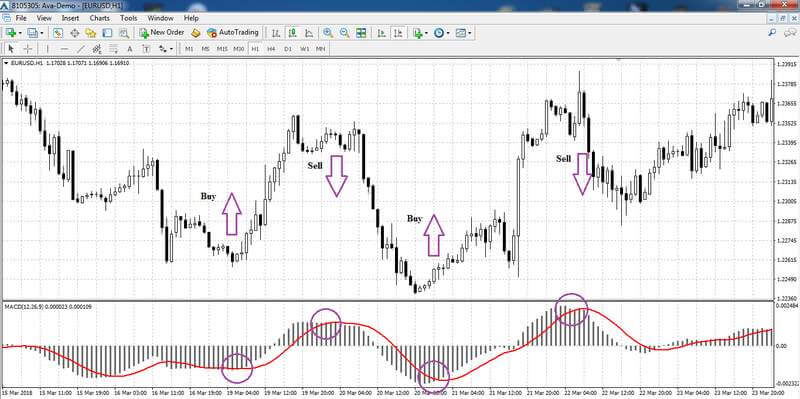MACD signals examples